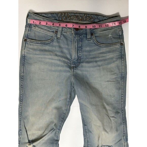 Wrangler Women's Retro High Rise Trumpet Flare Stretch Distressed Jeans 26x30 - Picture 3 of 6